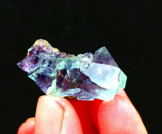Purple Phantom Cubic Fluorite