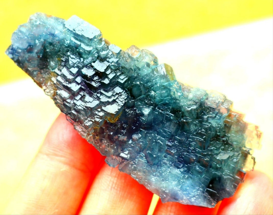 Blue Phantom Cubic Fluorite