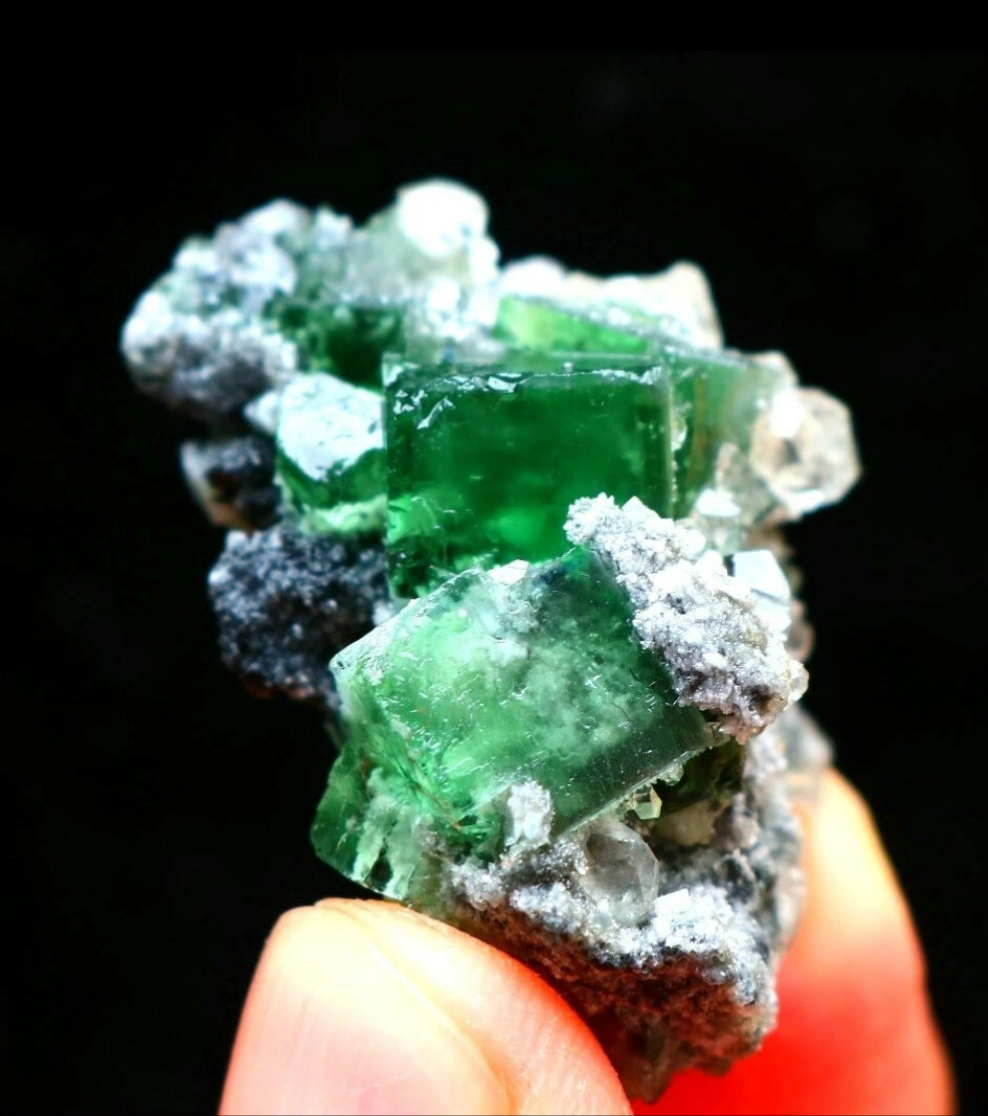 Green Phantom Cubic Fluorite