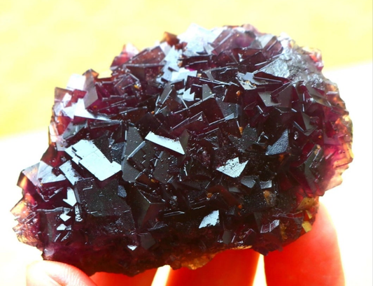 Purple Phantom Cubic Fluorite