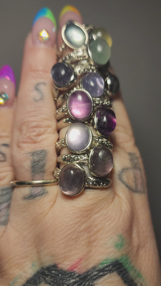 Mixed Fluorite and Base Metal Ring