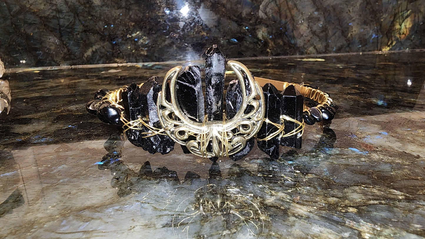 Black Tourmaline Crown