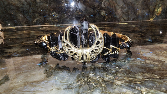 Black Tourmaline Crown