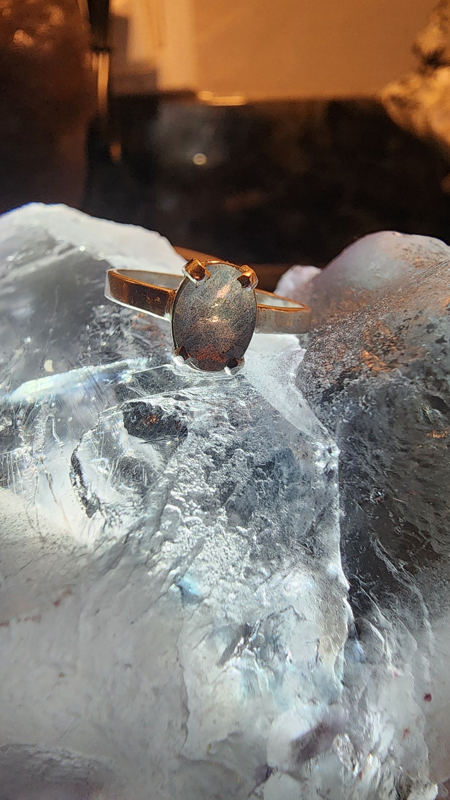 Handmade 925 Sterling Silver and Labradorite Ring Sz. 6.