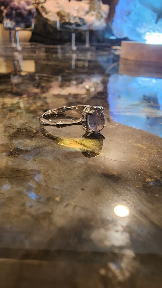 Iolite and Base Metal Ring