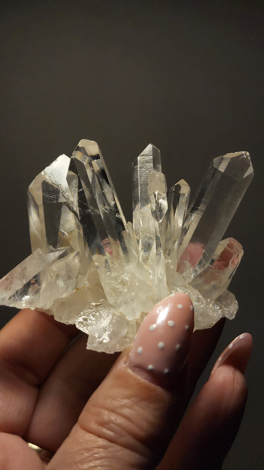 A+++ Quality Clear Quartz Cluster E130