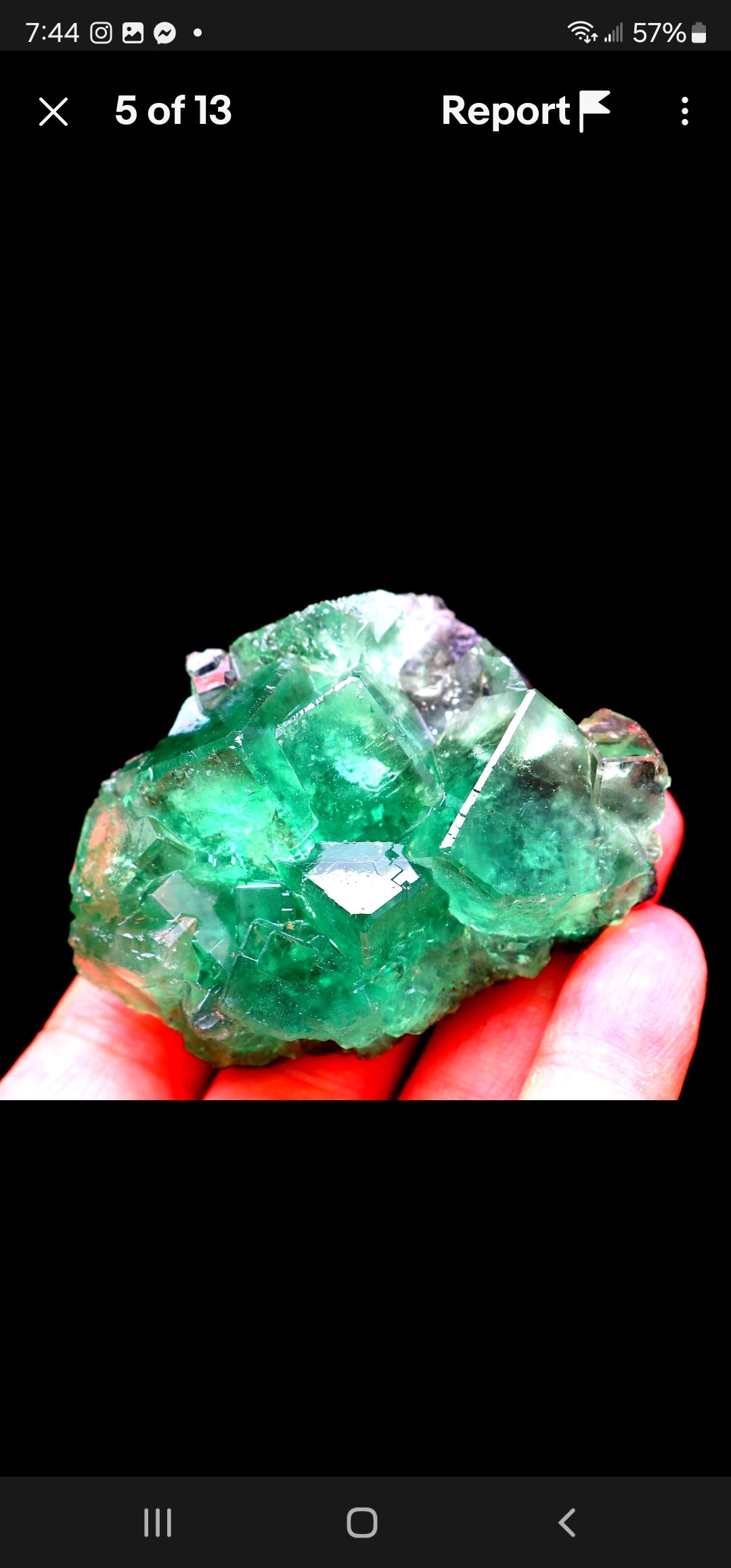 Green Phantom Cubic Fluorite