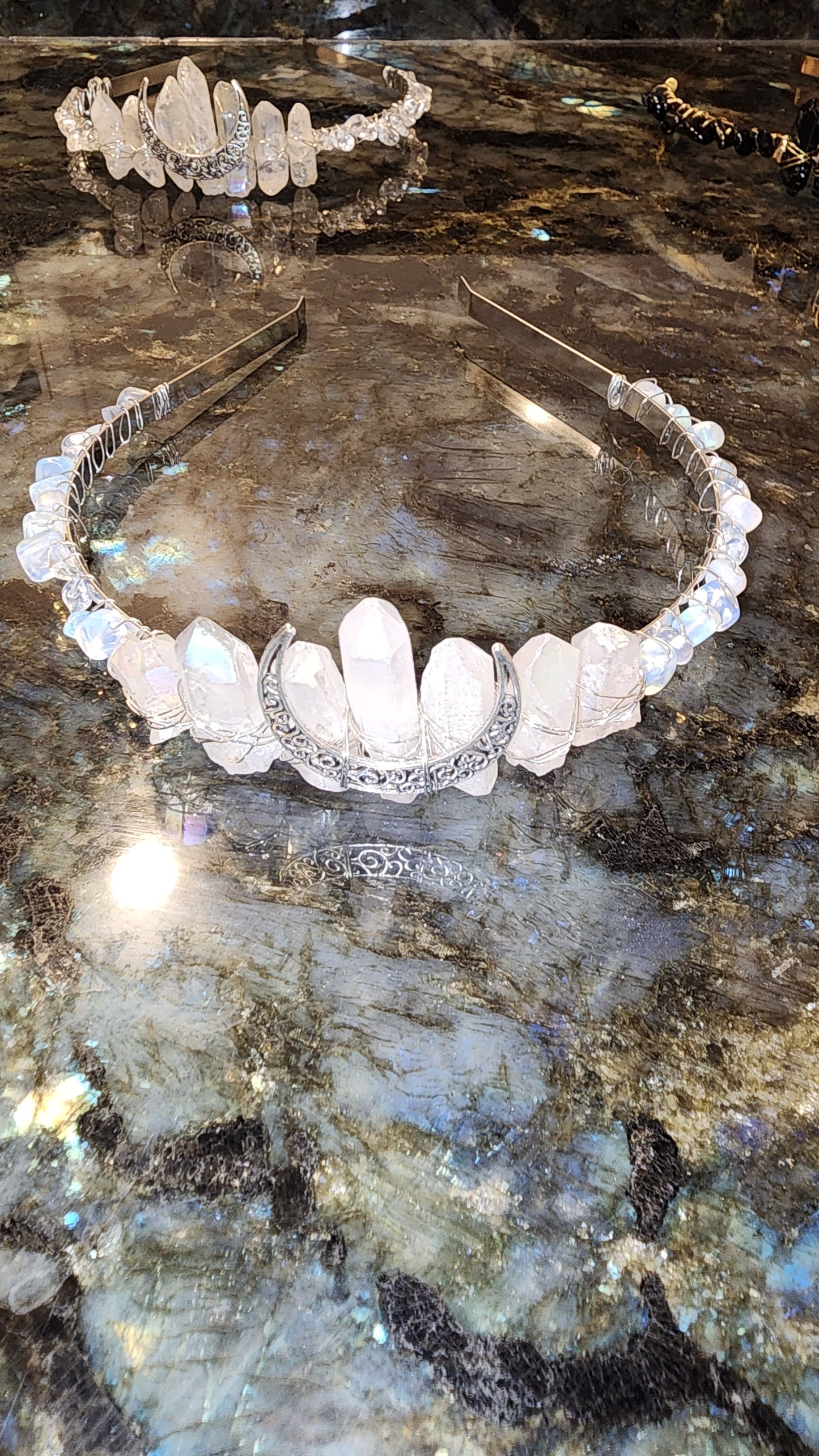 Aura Quartz & Opalite Crown