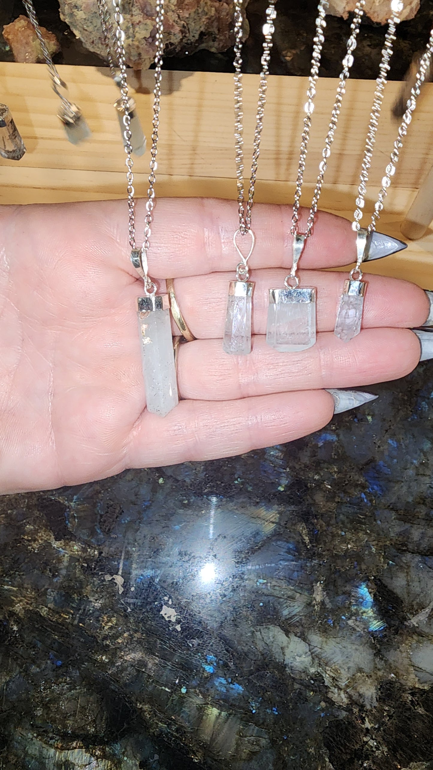 Mixed Aquamarine Pendant
