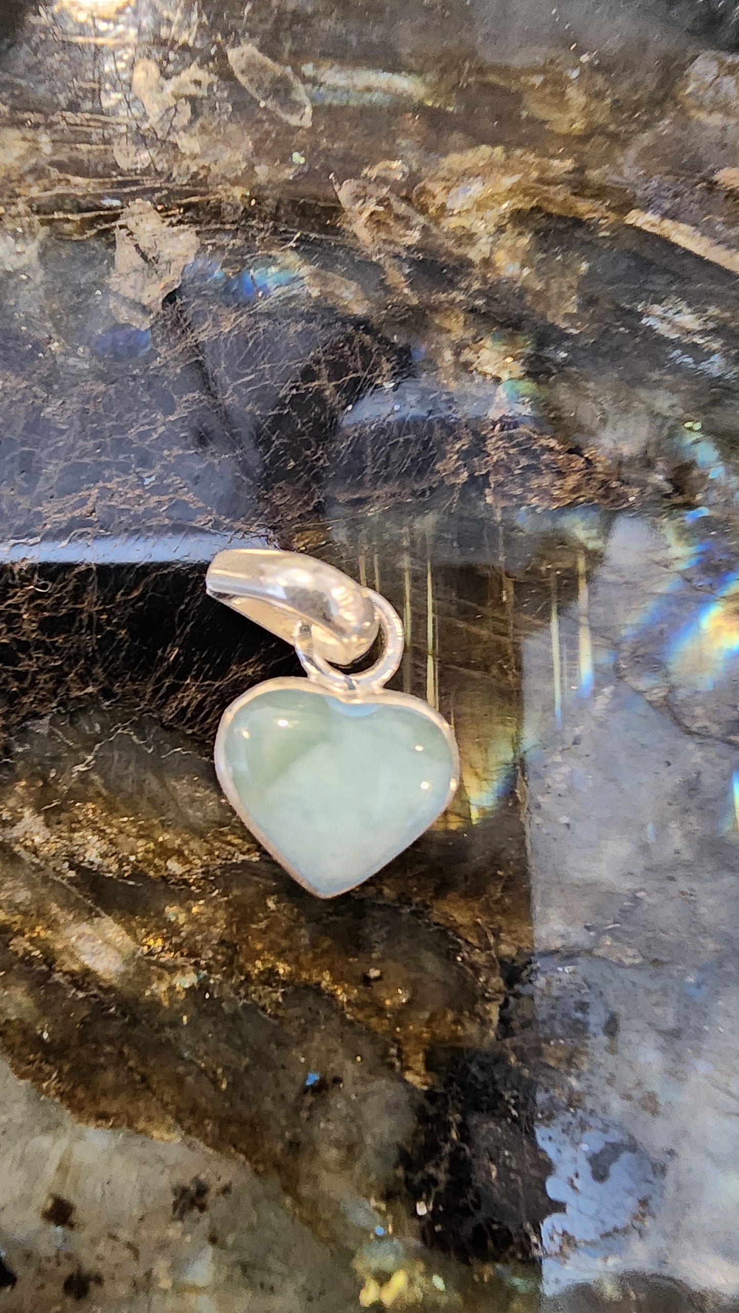 High Quality Larimar Pendant 925 Silver