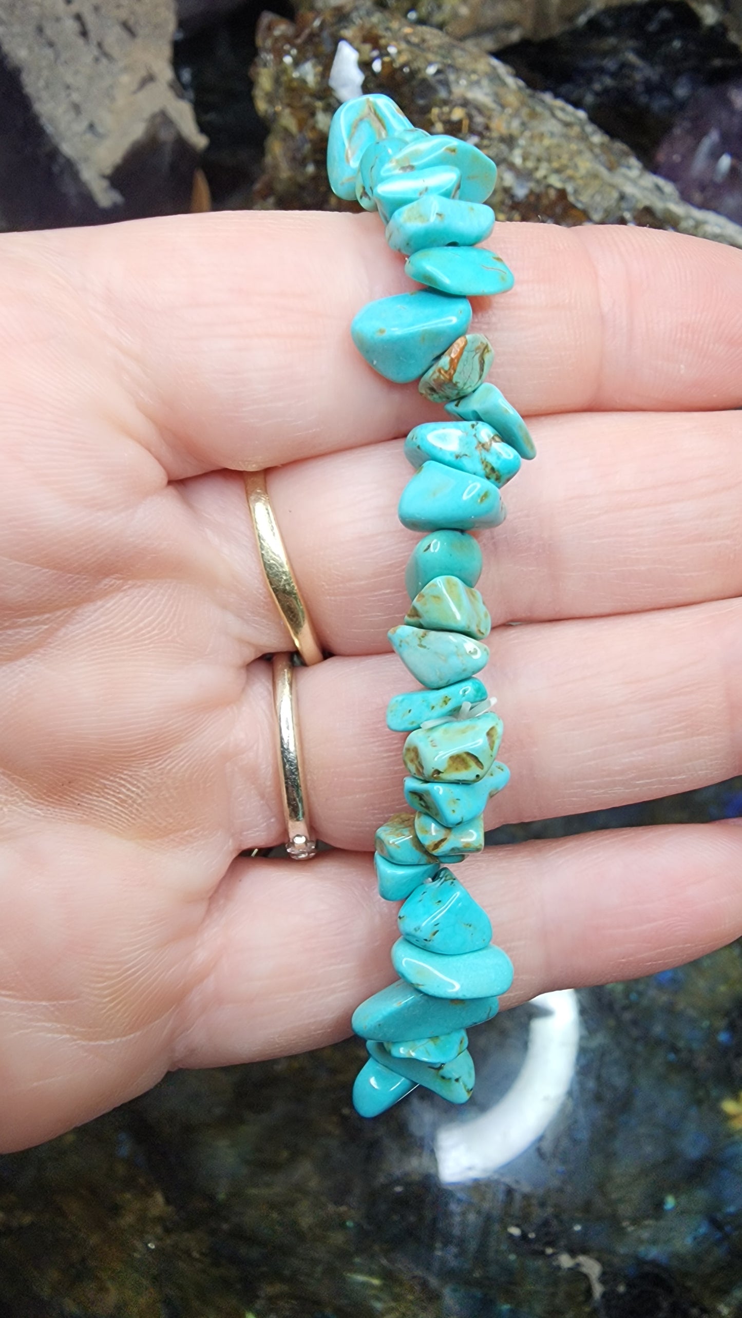 Turquoise Chip Bracelet