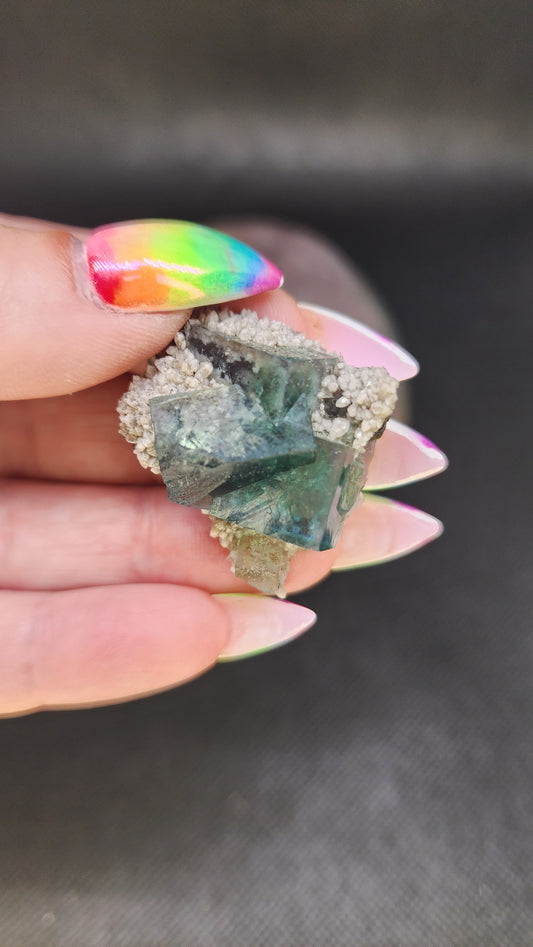 Blue/Green Phantom Cubic Fluorite
