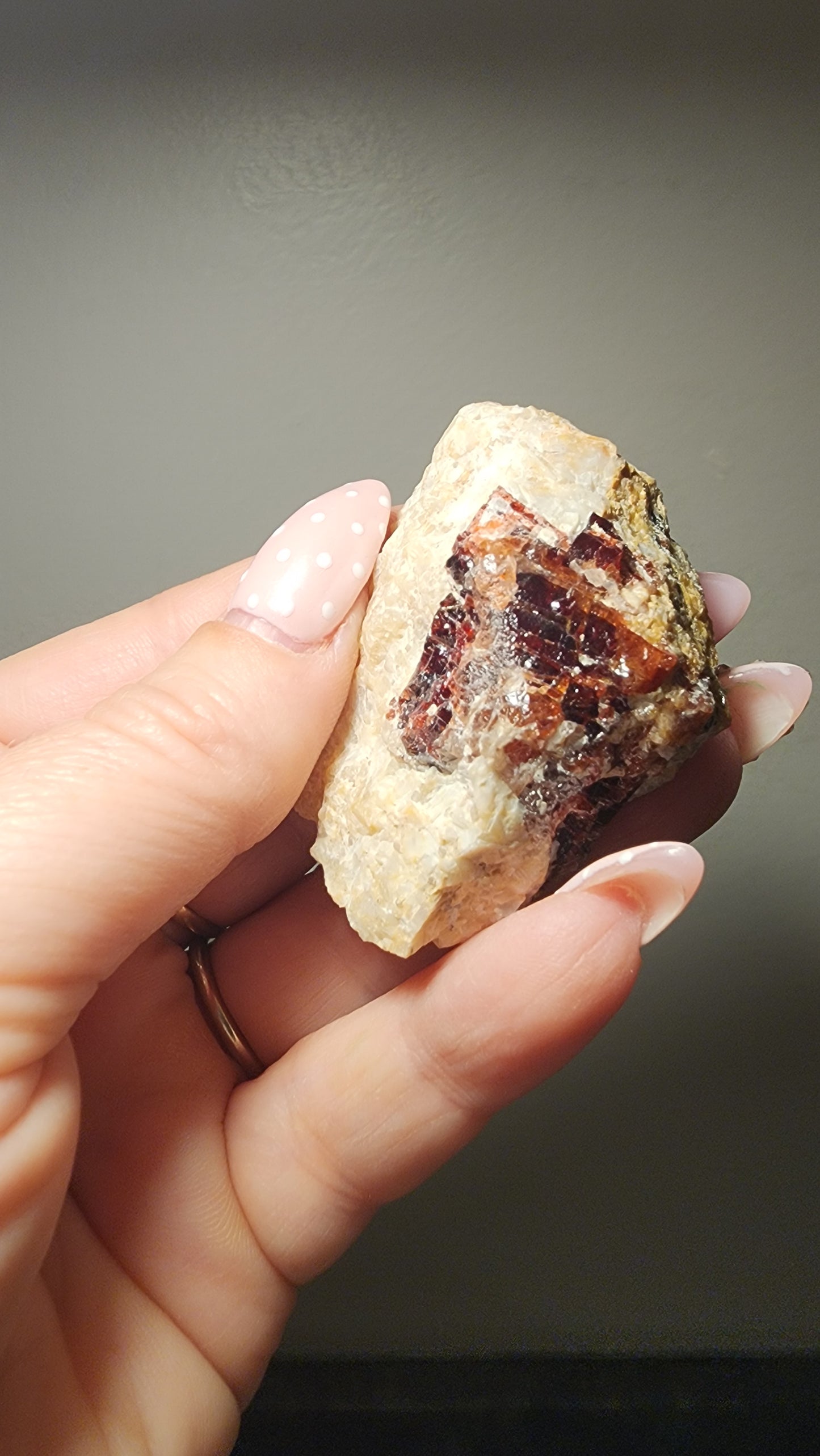 Red Zircon on Matrix A70