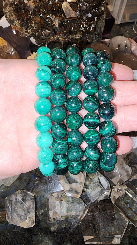 10mm Malachite Bracelet