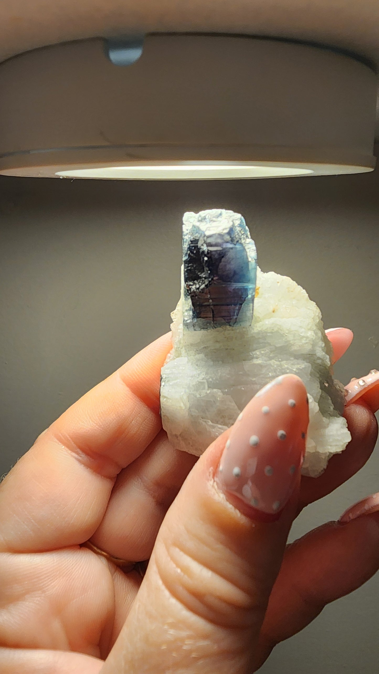 Indicolite Tourmaline on Cleavelandite B750