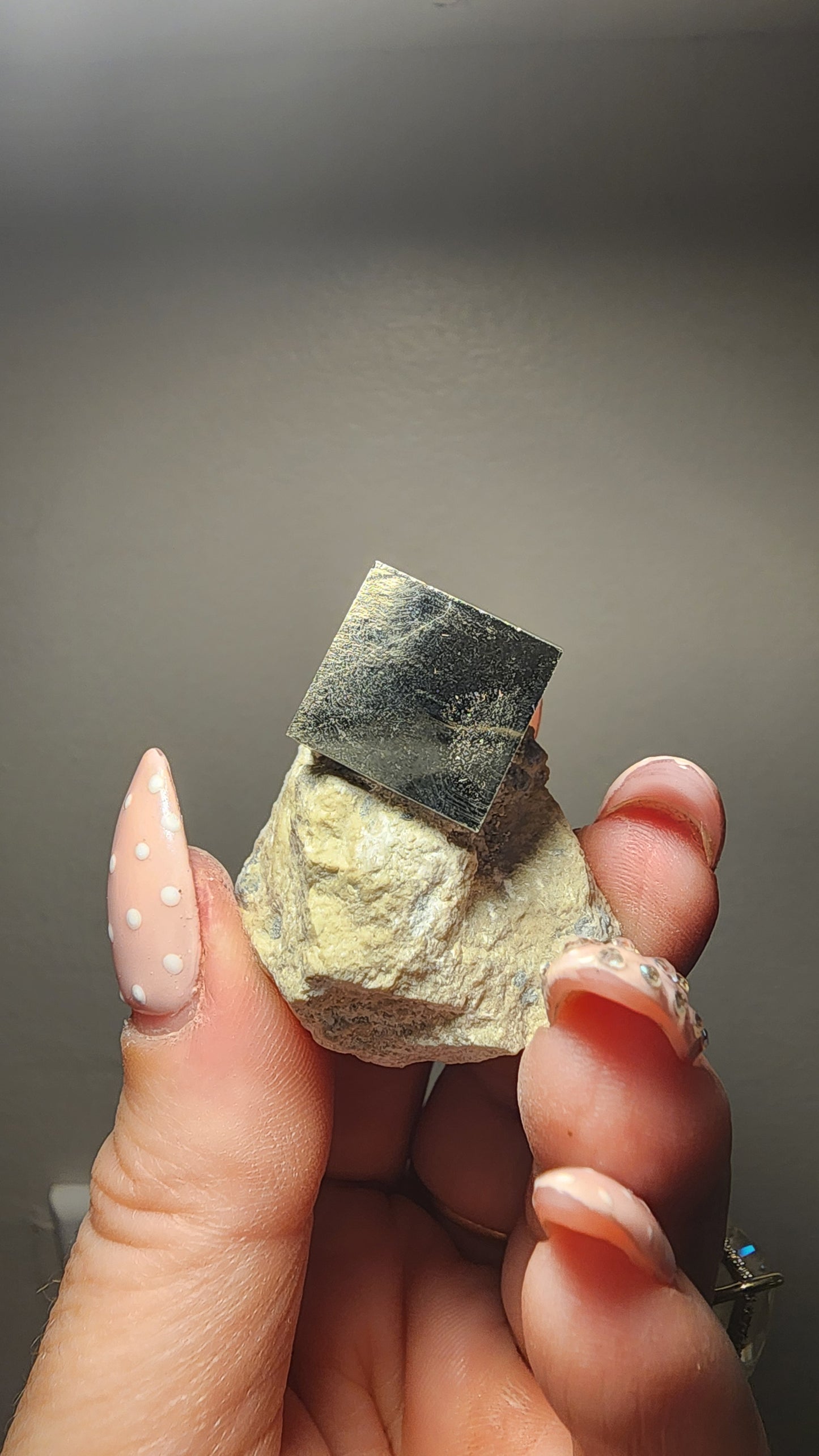 Flawless Pyrite Cube on Matrix $60