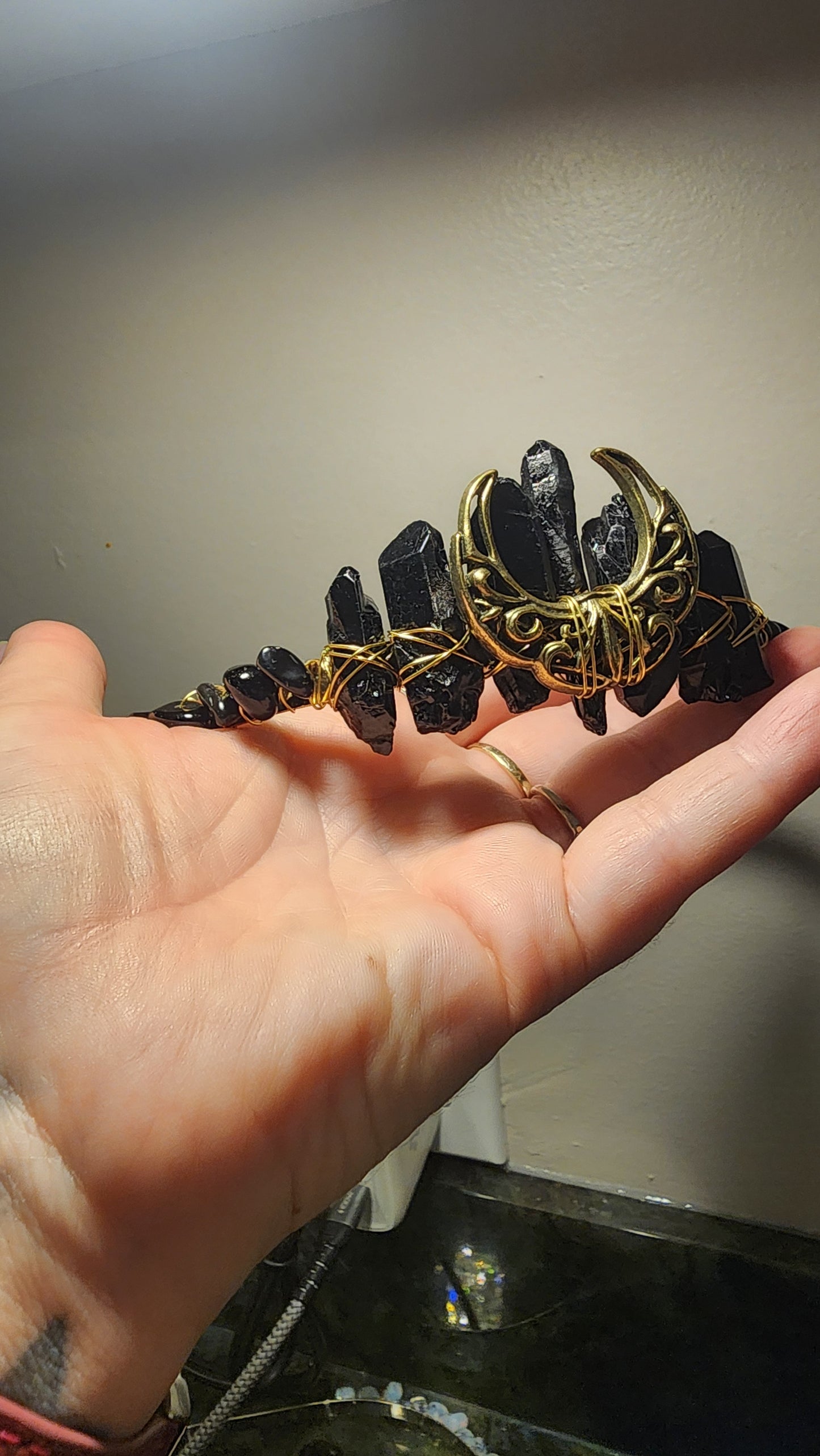 Black Tourmaline Crown