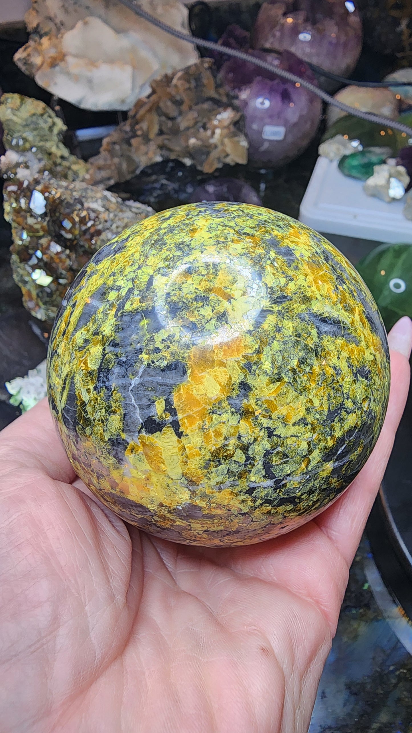 614g Bumblebee Jasper Sphere B307