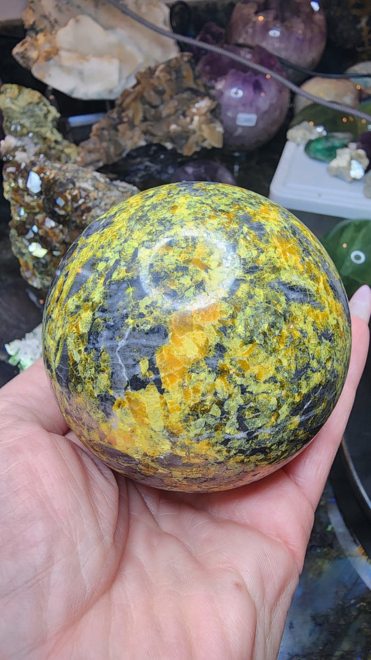614g Bumblebee Jasper Sphere B307