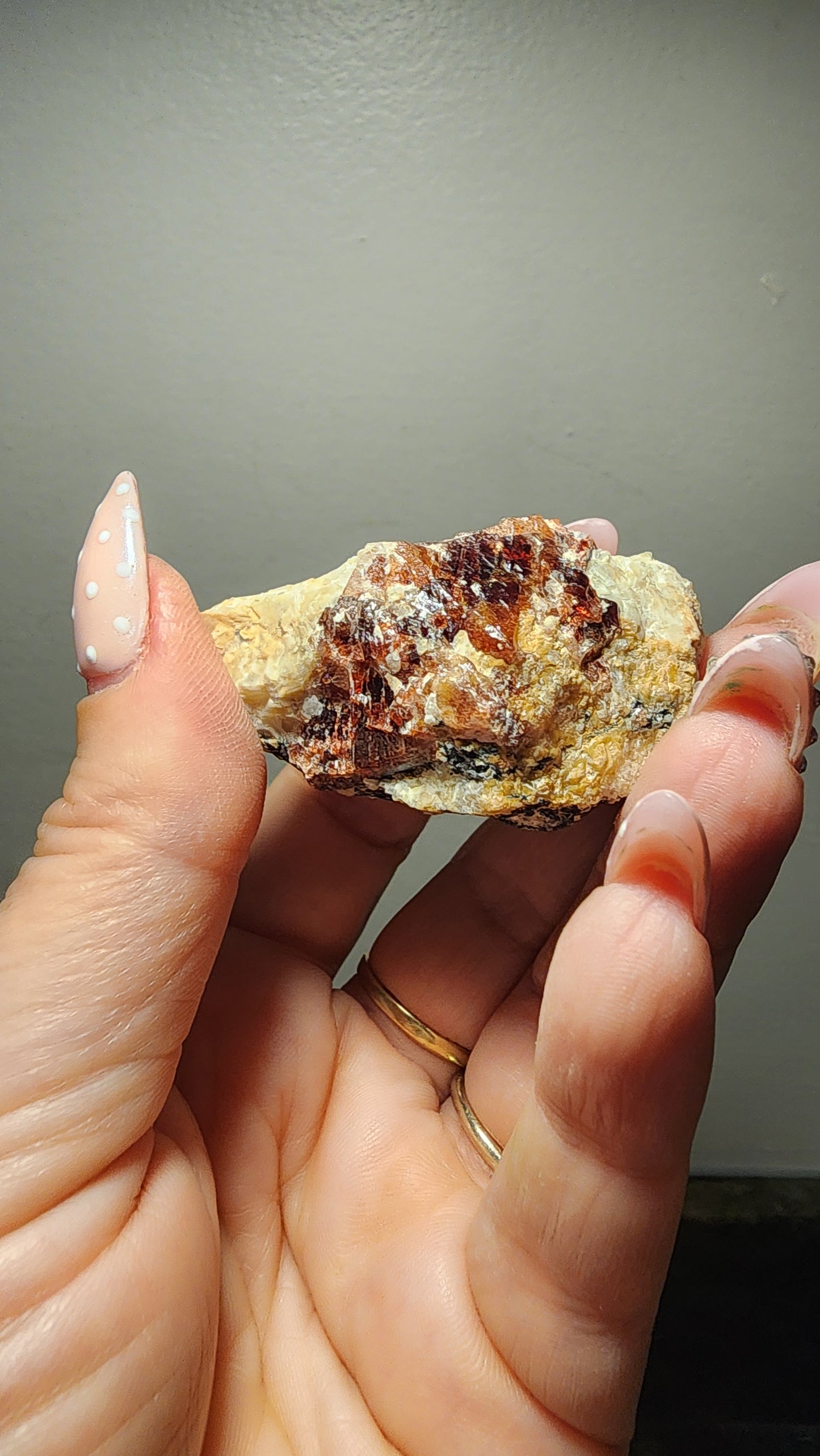 Red Zircon on Matrix A70