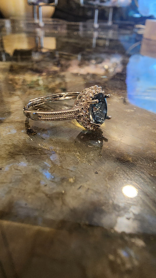 London Blue Topaz and Base Metal Ring