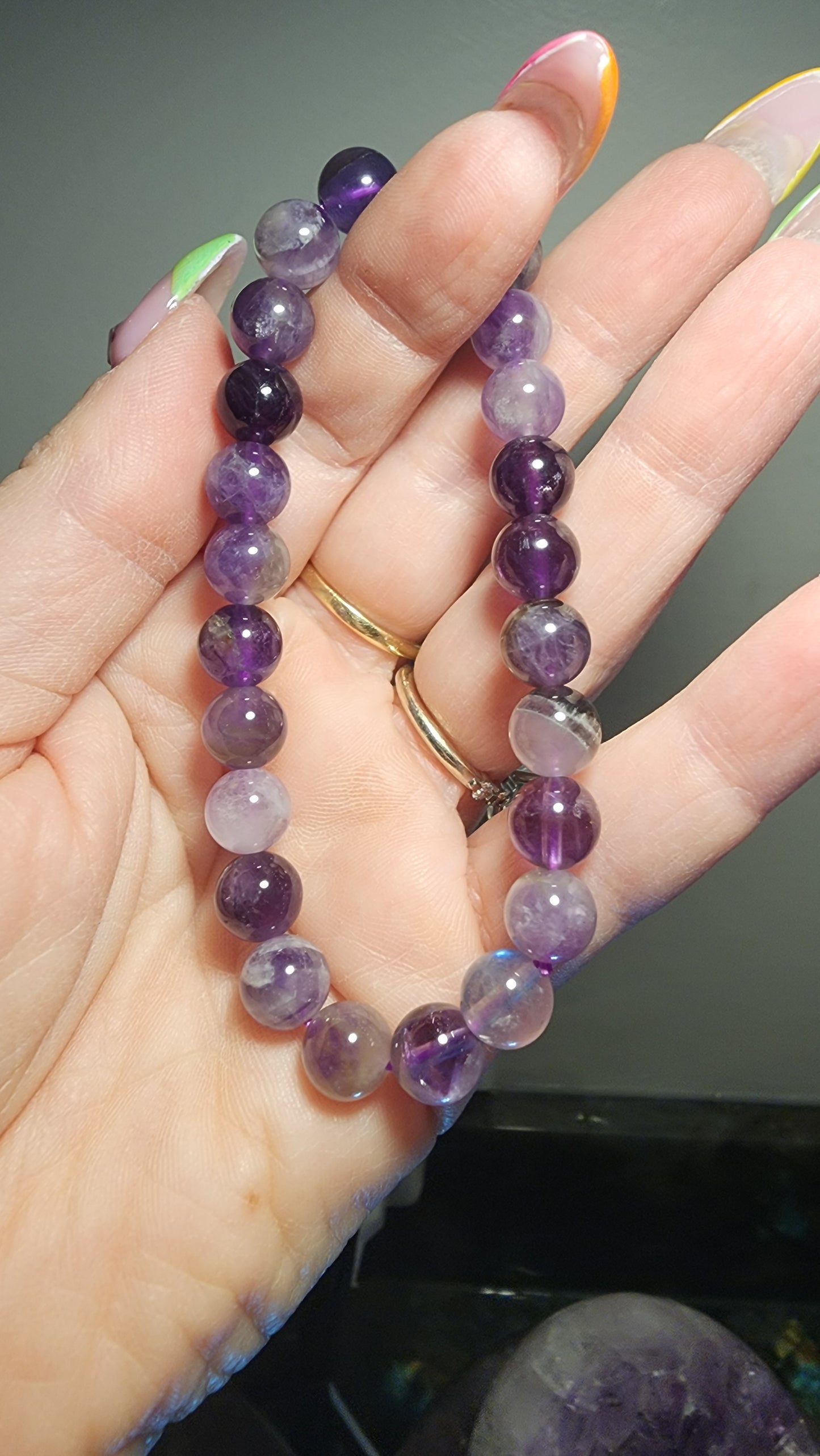 8mm High Quality Amethyst Bracelet