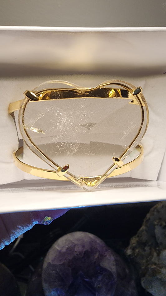 Clear Quartz Bangle Bracelet