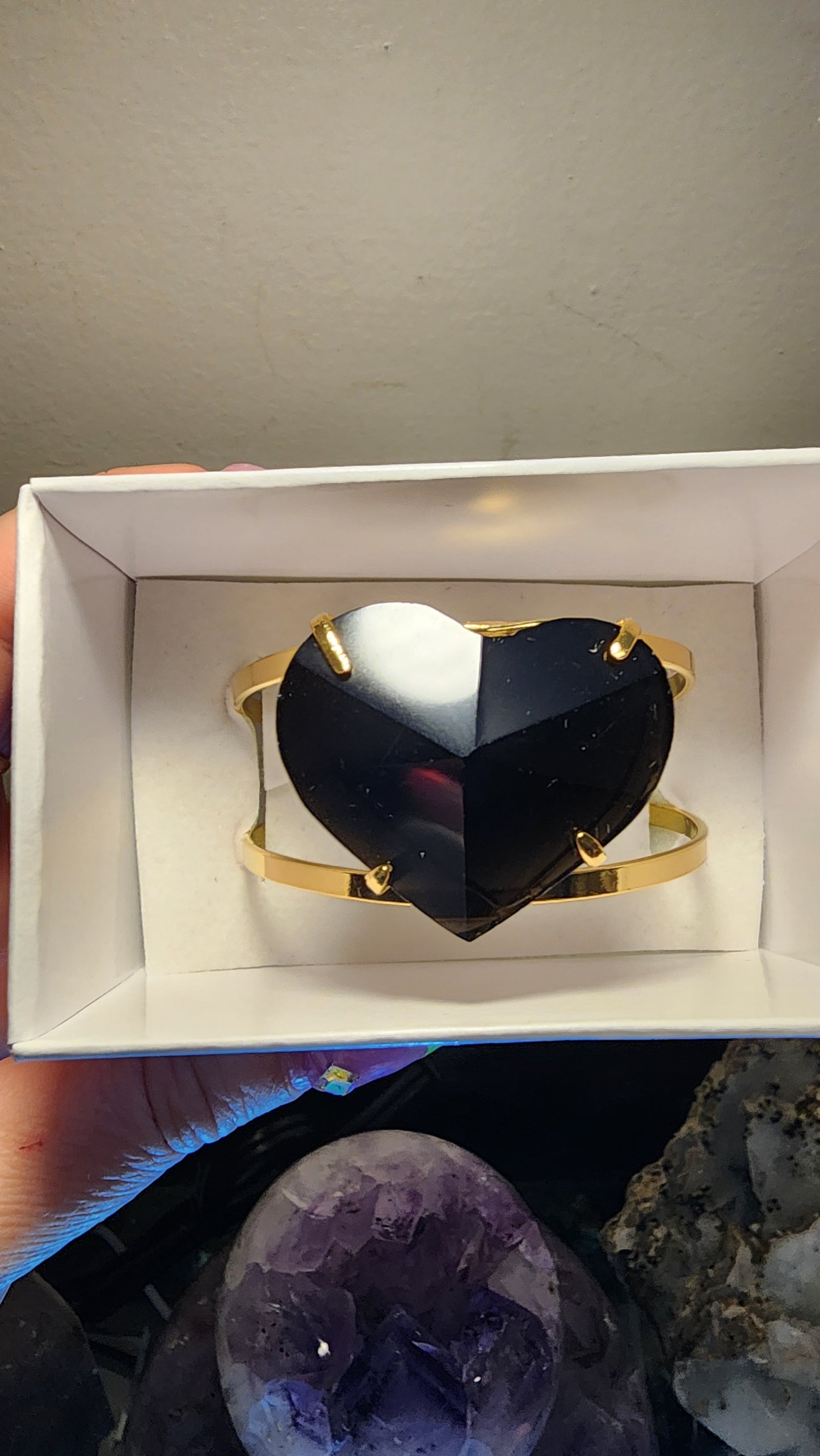 Faceted Tourmaline Bangle Bracelet