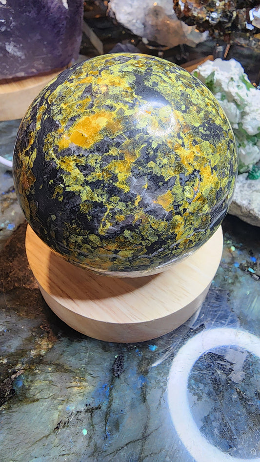 614g Bumblebee Jasper Sphere B307