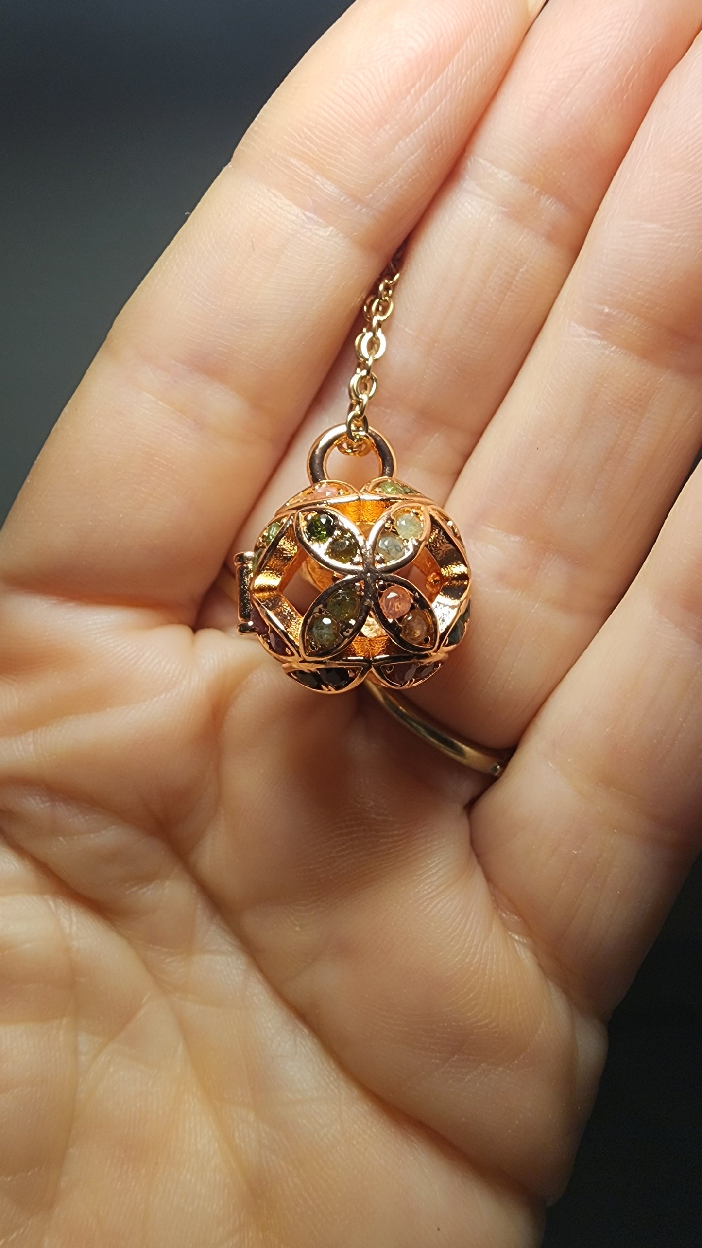 Faceted Tourmaline Keepsake Pendant